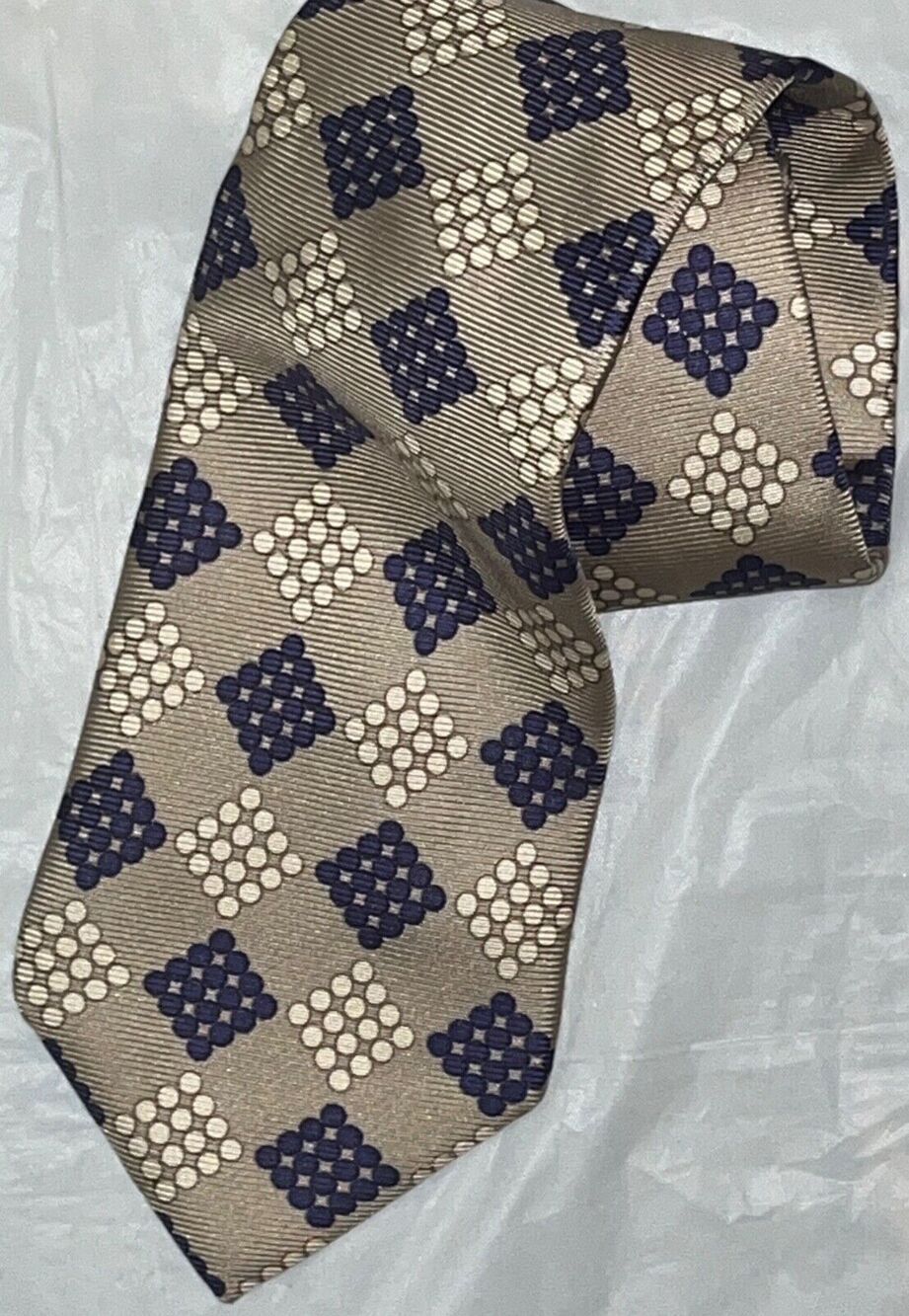 Philippe Vendome Paris Silk Tie ~ Gray & Blue ~ Necktie